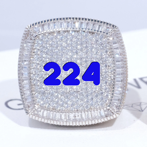 CUSTOM LETTER 3D ICED RING