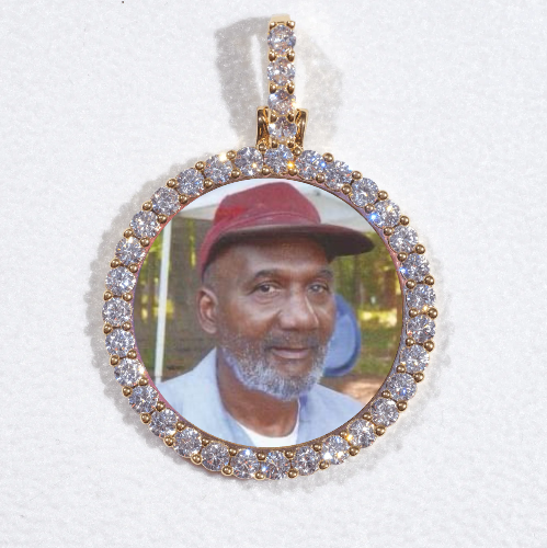 3D CIRCLE CUSTOM PICTURE PENDANT SMALL SIZE