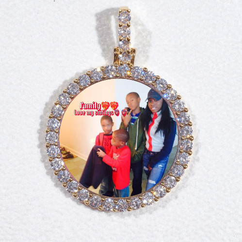 3D CIRCLE CUSTOM PICTURE PENDANT SMALL SIZE