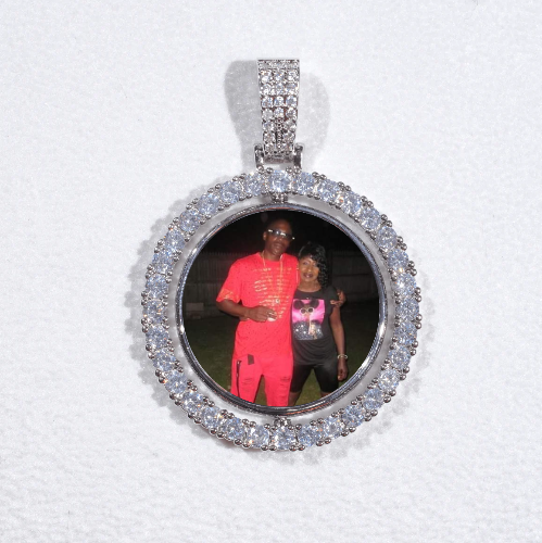 3D Spinning 2-Faced Custom Picture Pendant