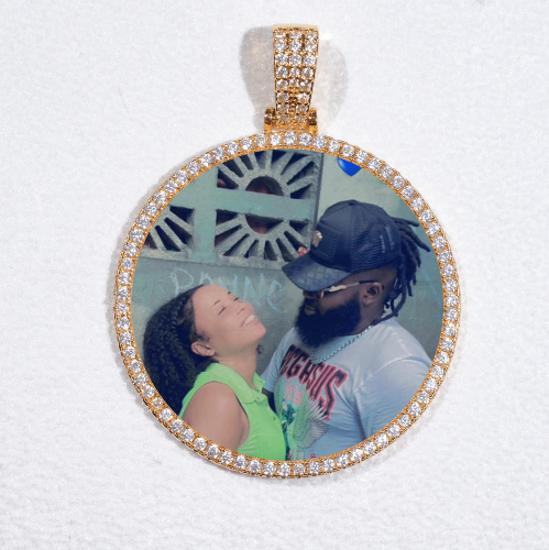 MEDIUM 3D CIRCLE CUSTOM PICTURE PENDANT