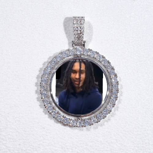 3D Spinning 2-Faced Custom Picture Pendant