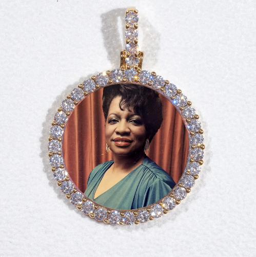 3D CIRCLE CUSTOM PICTURE PENDANT SMALL SIZE