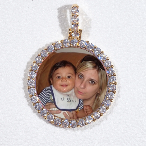 3D CIRCLE CUSTOM PICTURE PENDANT SMALL SIZE