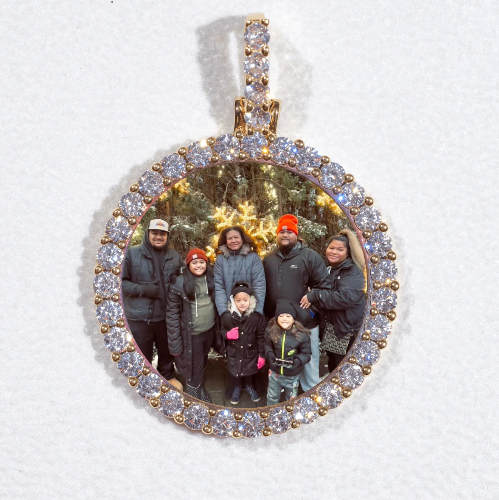 3D CIRCLE CUSTOM PICTURE PENDANT SMALL SIZE