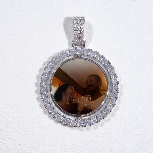 3D Spinning 2-Faced Custom Picture Pendant