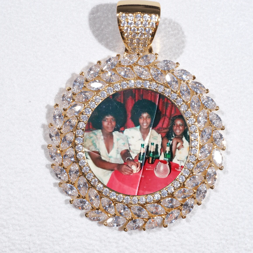 Large 3D Wheat Ear Custom Picture Pendant