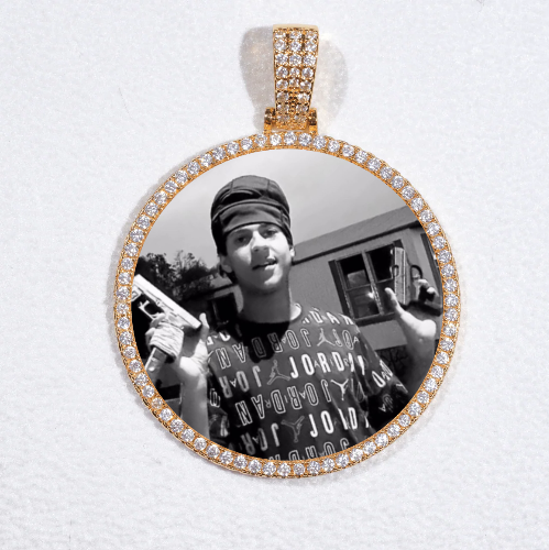 MEDIUM 3D CIRCLE CUSTOM PICTURE PENDANT