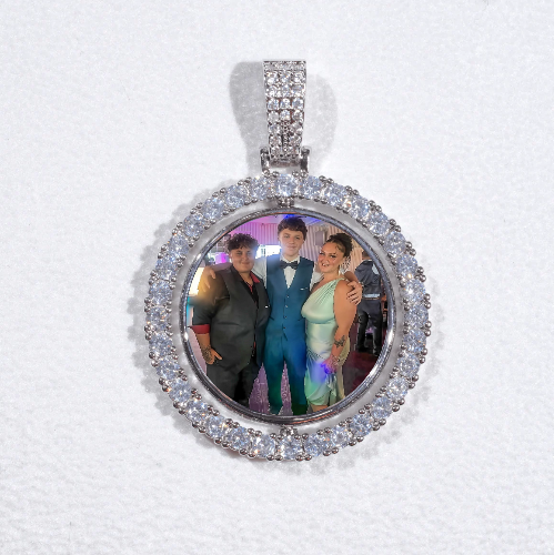 3D Spinning 2-Faced Custom Picture Pendant