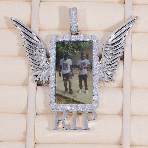 RIP WING 3D CUSTOM PICTURE PENDANT