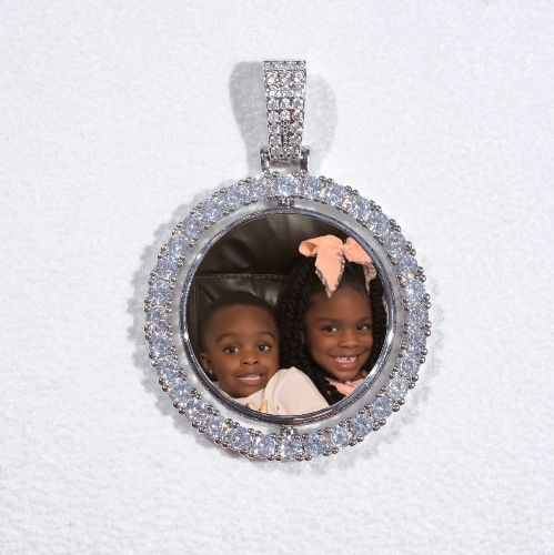 3D Spinning 2-Faced Custom Picture Pendant