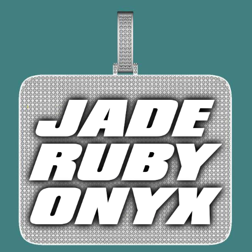 CUSTOM LETTER NECKLACE 3D BIG SQUARE