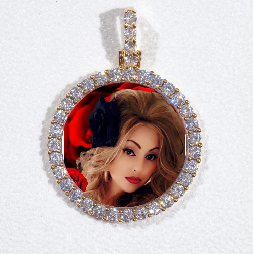3D CIRCLE CUSTOM PICTURE PENDANT SMALL SIZE