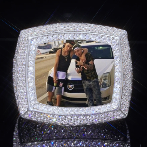 3D CUSTOM PICTURE ICED RING