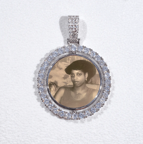 3D Spinning 2-Faced Custom Picture Pendant