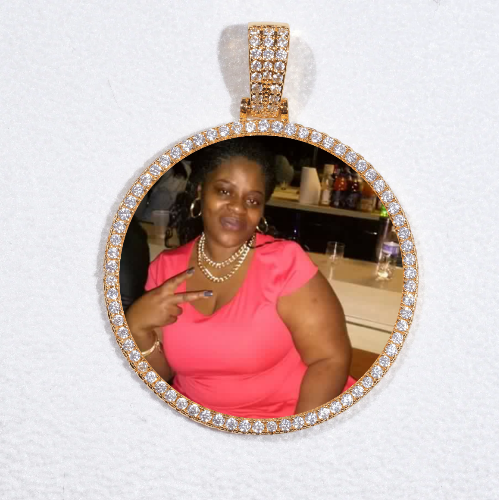 MEDIUM 3D CIRCLE CUSTOM PICTURE PENDANT