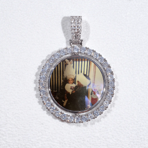 3D Spinning 2-Faced Custom Picture Pendant