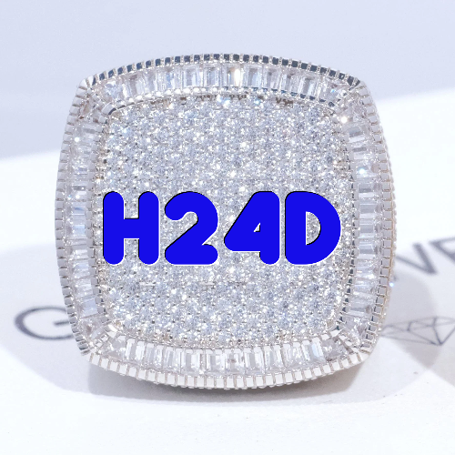 CUSTOM LETTER 3D ICED RING