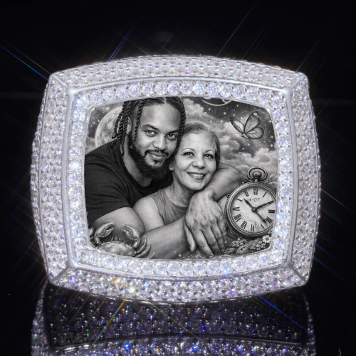 3D CUSTOM PICTURE ICED RING