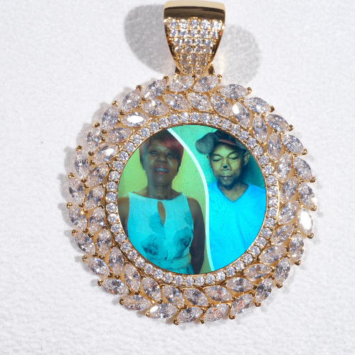 Large 3D Wheat Ear Custom Picture Pendant