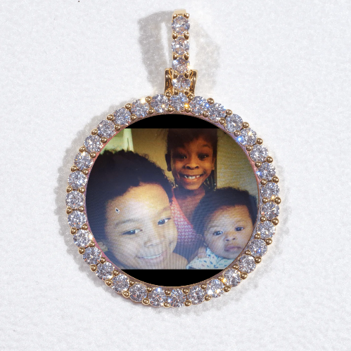 3D CIRCLE CUSTOM PICTURE PENDANT SMALL SIZE