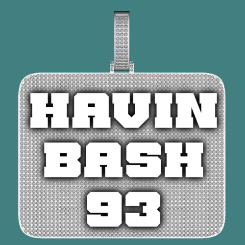 CUSTOM LETTER NECKLACE 3D BIG SQUARE
