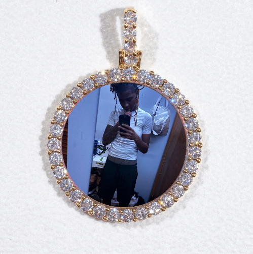 3D CIRCLE CUSTOM PICTURE PENDANT SMALL SIZE