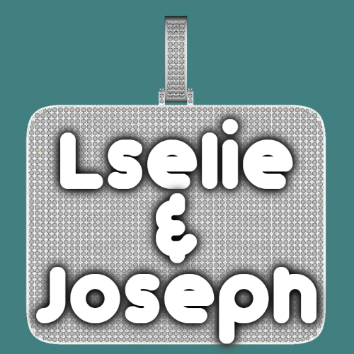 CUSTOM LETTER NECKLACE 3D BIG SQUARE