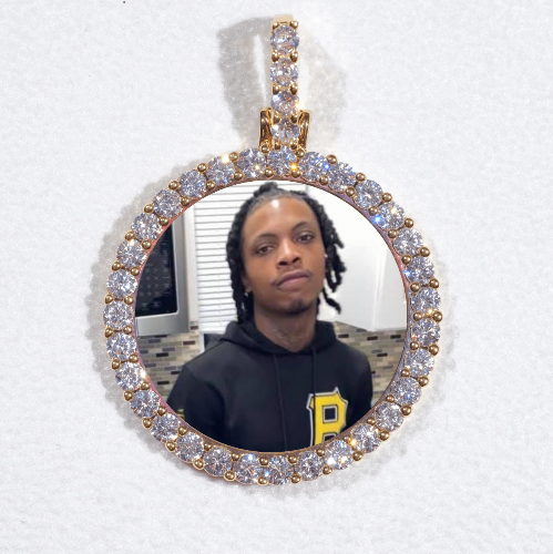 3D CIRCLE CUSTOM PICTURE PENDANT SMALL SIZE