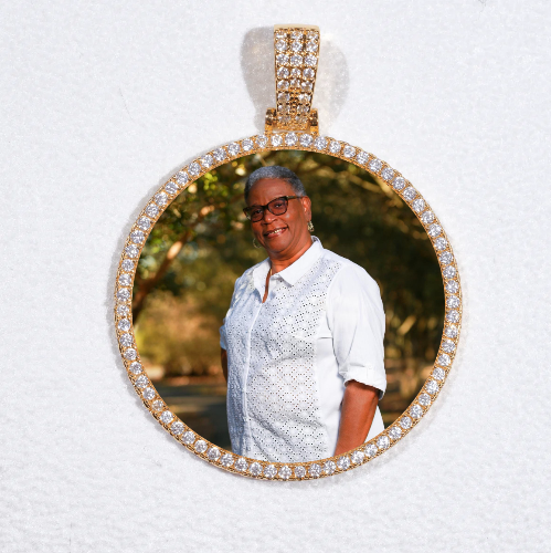 MEDIUM 3D CIRCLE CUSTOM PICTURE PENDANT