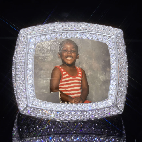 3D CUSTOM PICTURE ICED RING