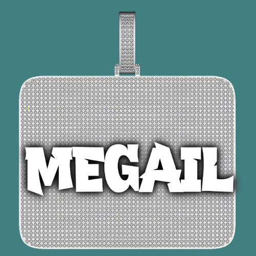 CUSTOM LETTER NECKLACE 3D BIG SQUARE