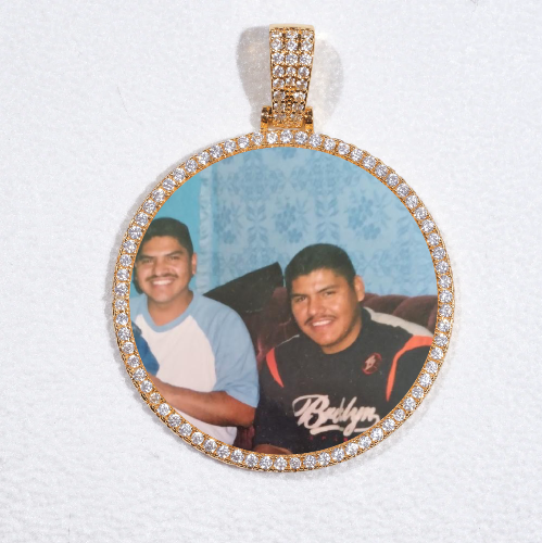 MEDIUM 3D CIRCLE CUSTOM PICTURE PENDANT