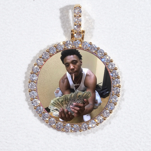 3D CIRCLE CUSTOM PICTURE PENDANT SMALL SIZE