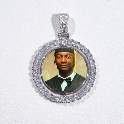 3D Spinning 2-Faced Custom Picture Pendant