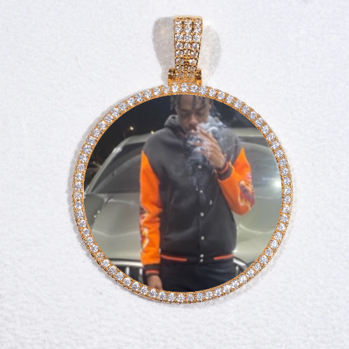 MEDIUM 3D CIRCLE CUSTOM PICTURE PENDANT