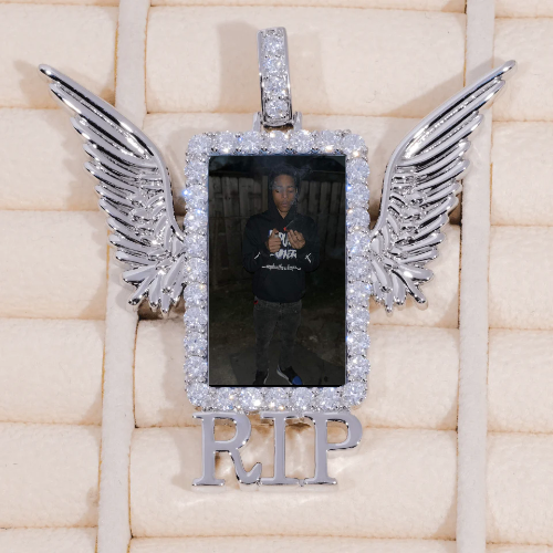 RIP WING 3D CUSTOM PICTURE PENDANT