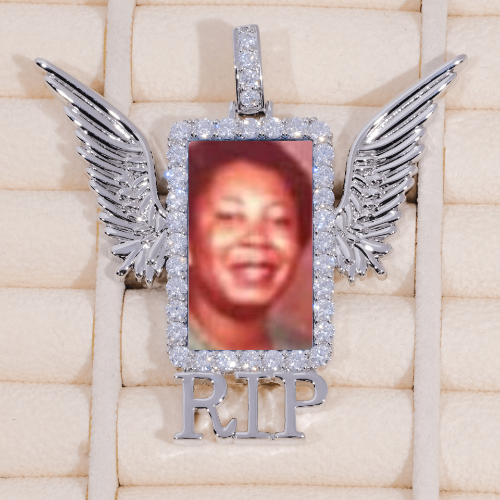 RIP WING 3D CUSTOM PICTURE PENDANT