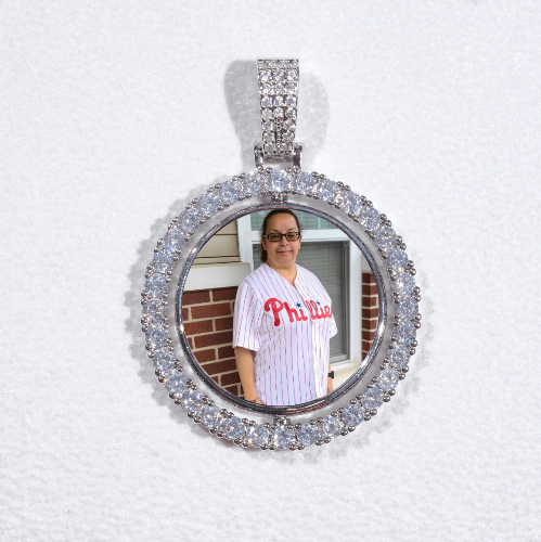 3D Spinning 2-Faced Custom Picture Pendant