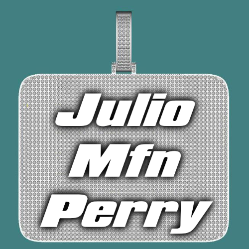 CUSTOM LETTER NECKLACE 3D BIG SQUARE