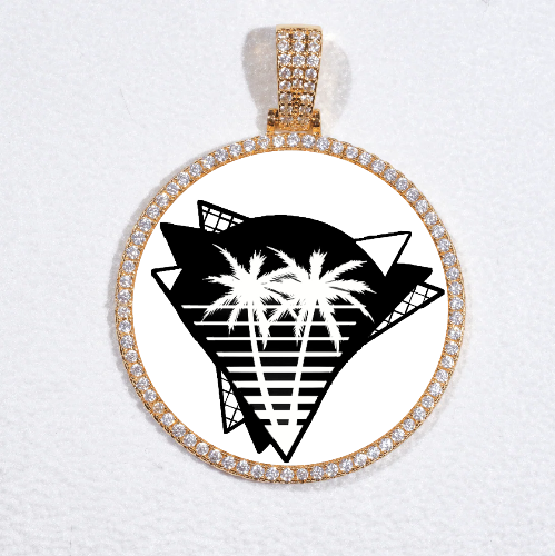 MEDIUM 3D CIRCLE CUSTOM PICTURE PENDANT