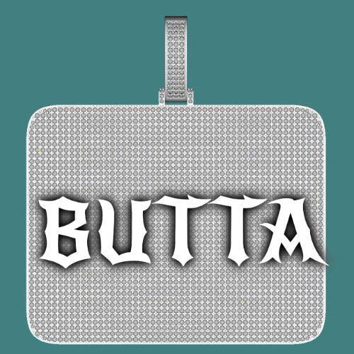 CUSTOM LETTER NECKLACE 3D BIG SQUARE