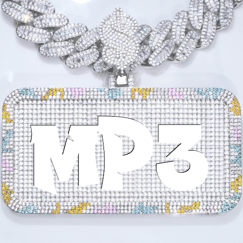 CUSTOM LETTER NECKLACE 3D COLORFUL SQUARE