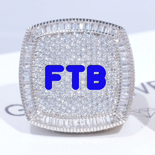 CUSTOM LETTER 3D ICED RING