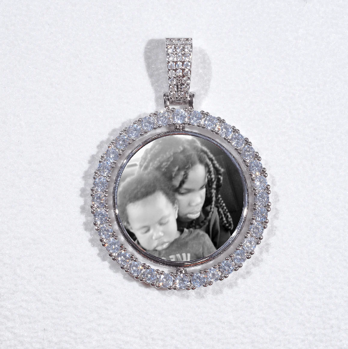 3D Spinning 2-Faced Custom Picture Pendant