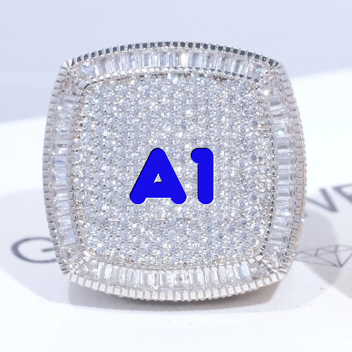CUSTOM LETTER 3D ICED RING