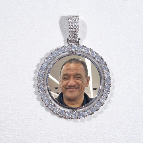 3D Spinning 2-Faced Custom Picture Pendant