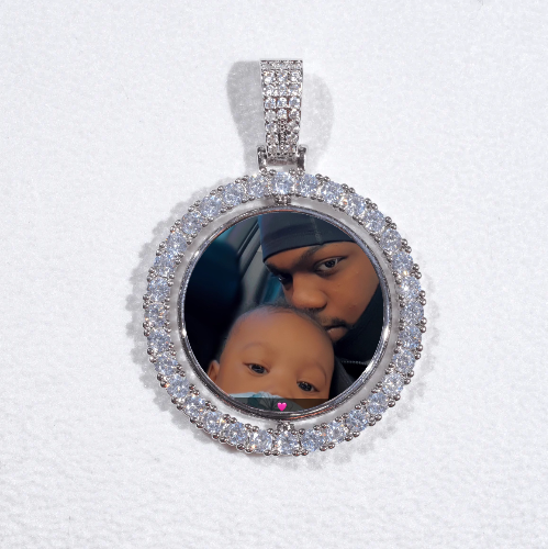 3D Spinning 2-Faced Custom Picture Pendant