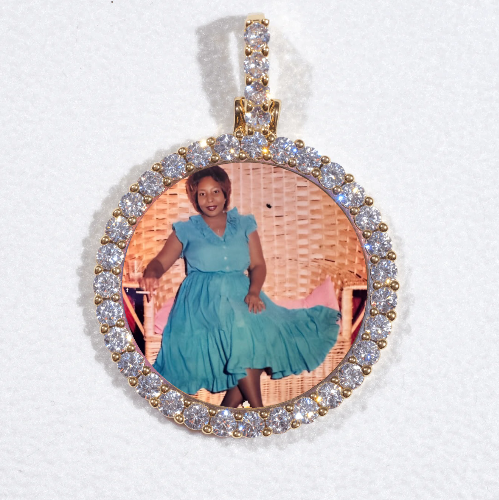 3D CIRCLE CUSTOM PICTURE PENDANT SMALL SIZE