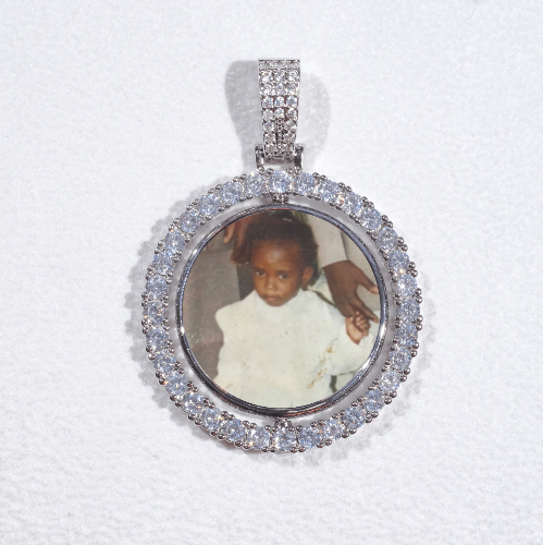3D Spinning 2-Faced Custom Picture Pendant